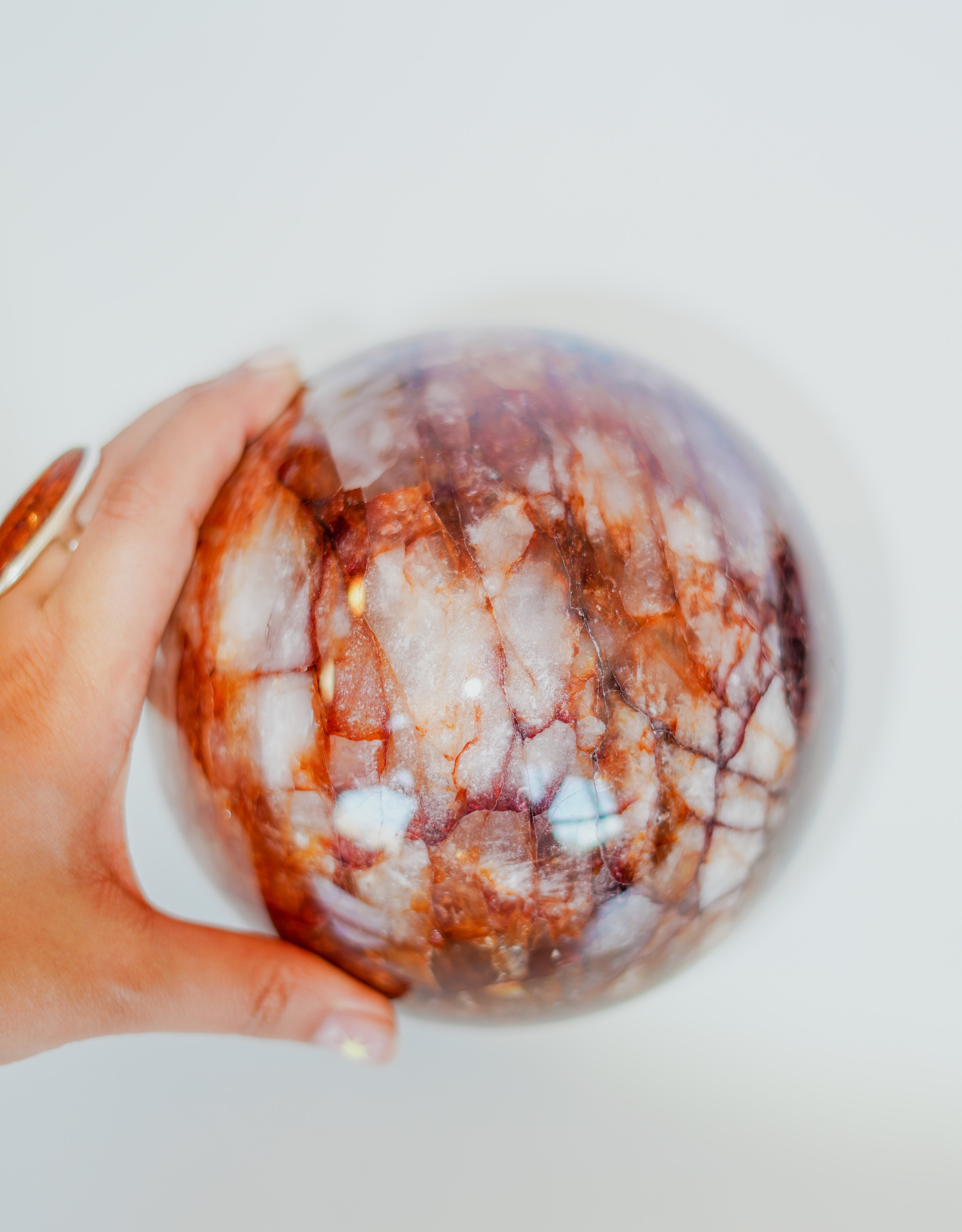 Esfera Cuarzo Fuego Gigante