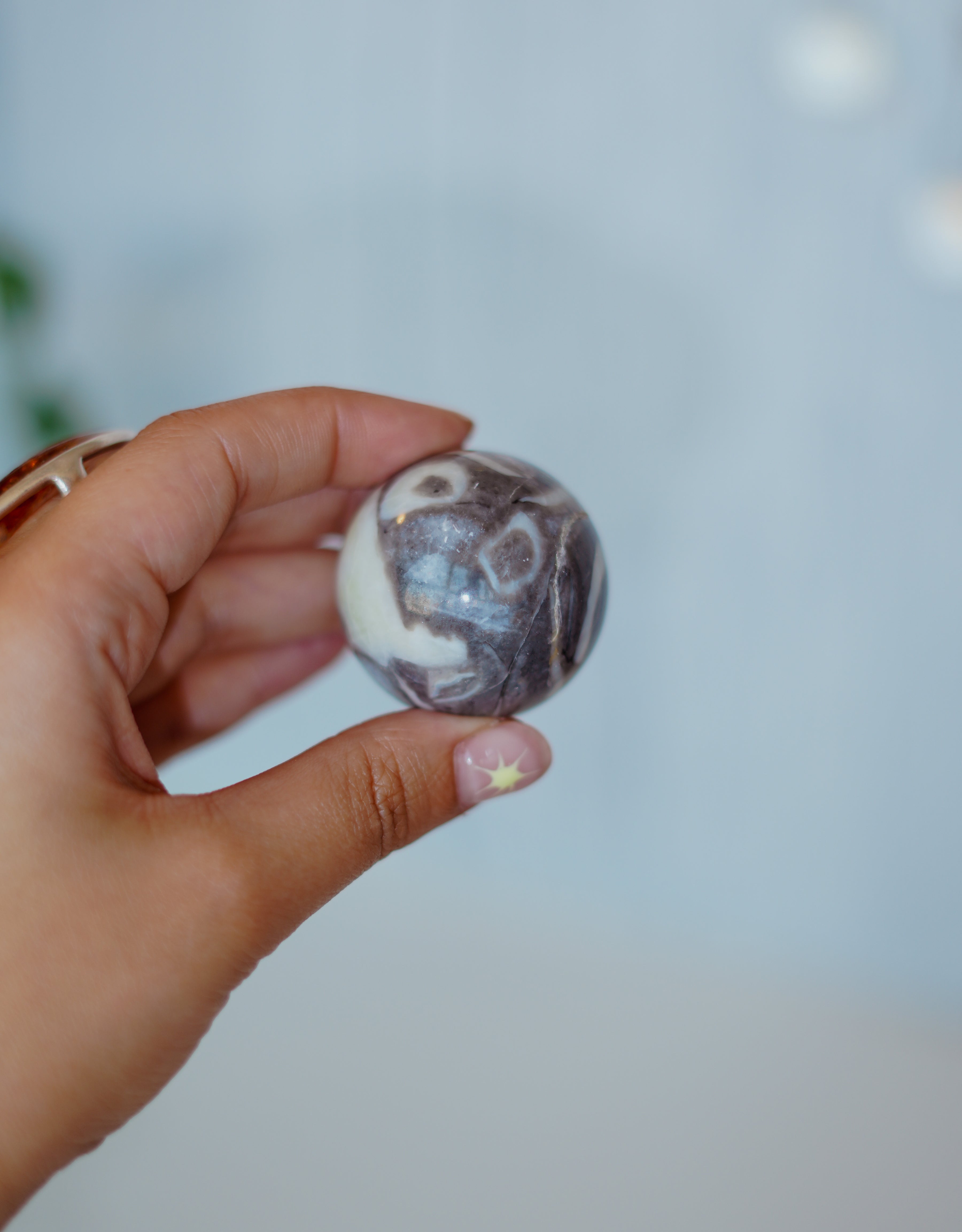 Esfera de concha fosilizada