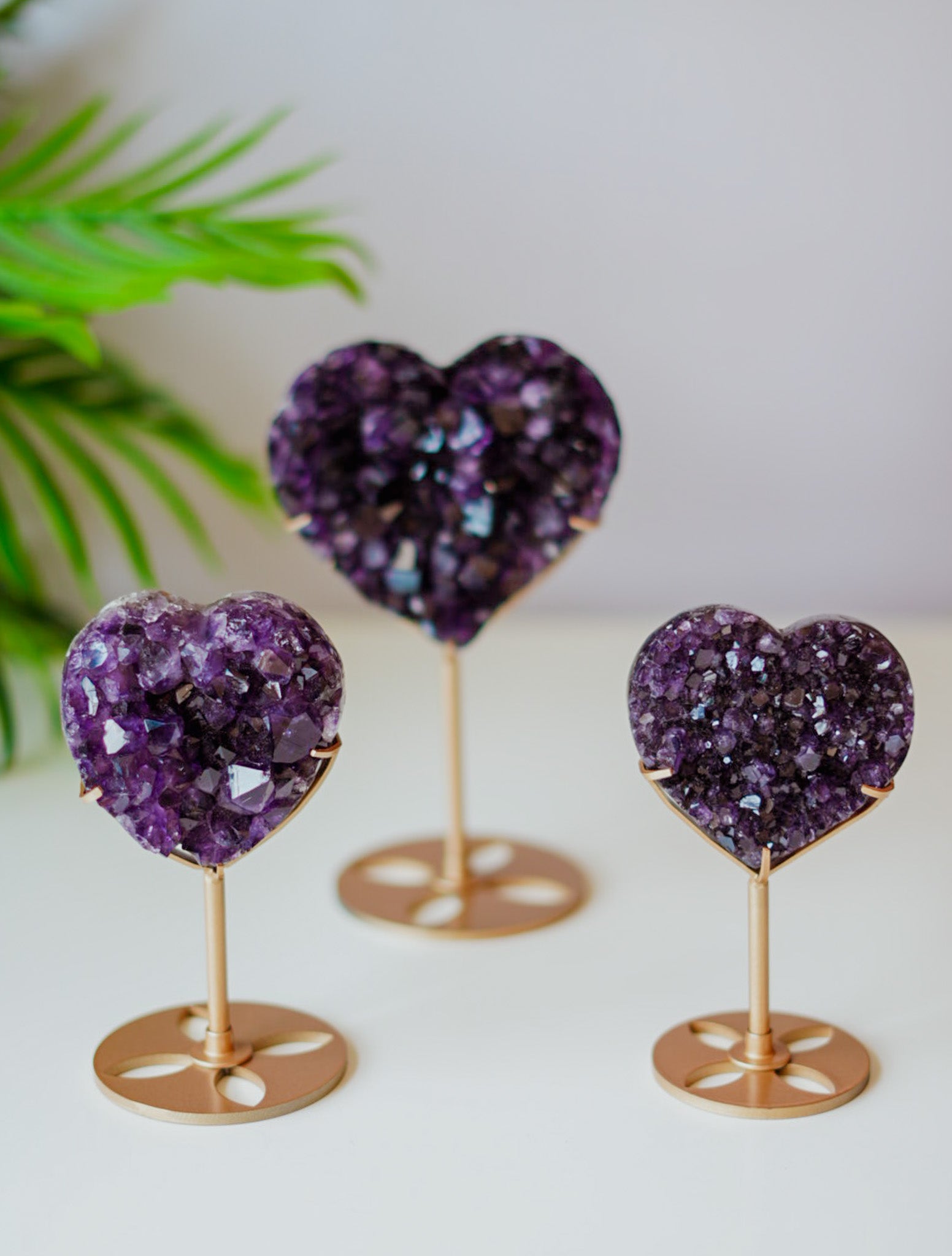 Corazón de Amatista Calidad AA con Peana | Espiritualidad y Amor