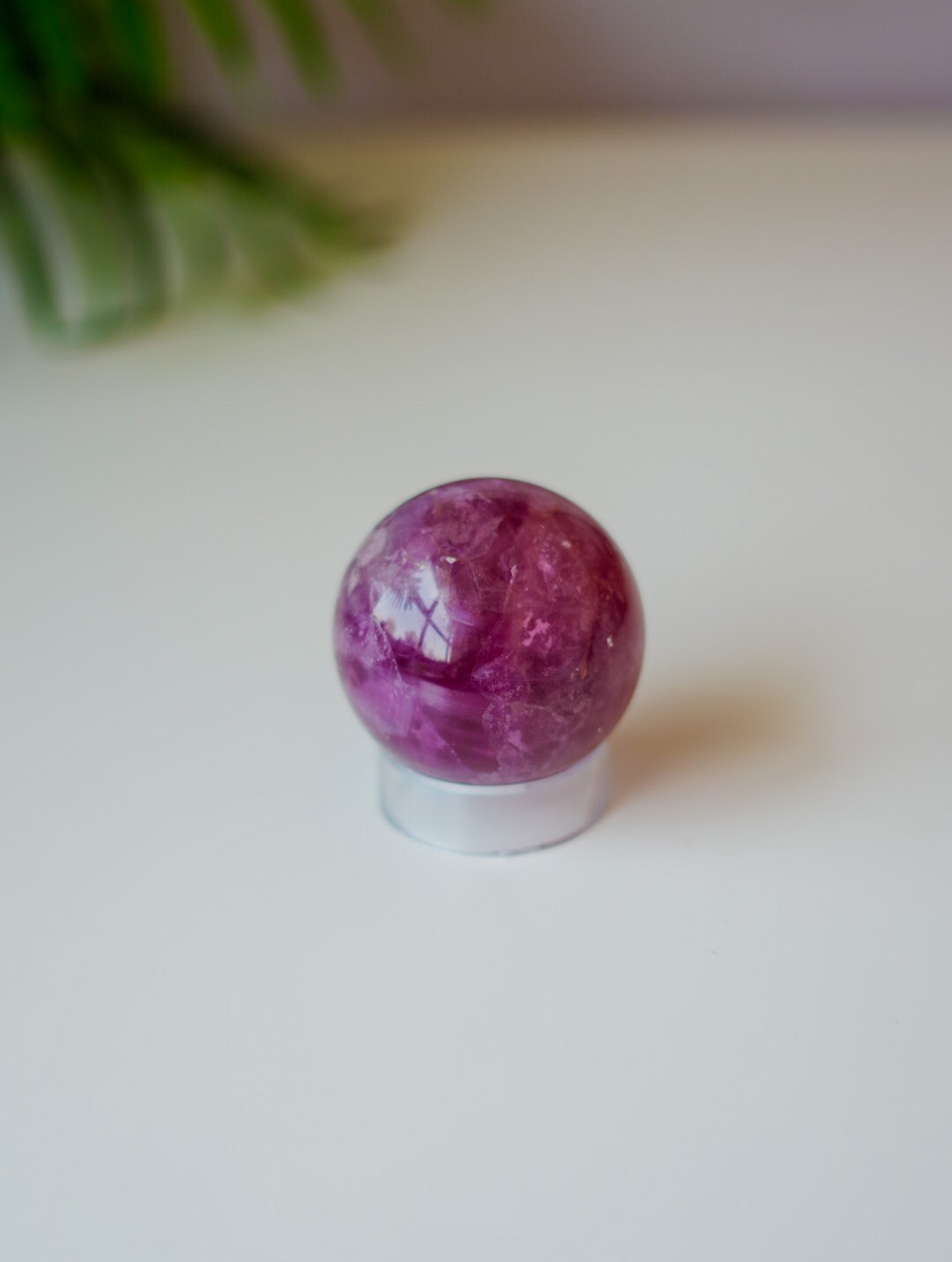 Esfera de Fluorita Rosa | Amor y Ternura