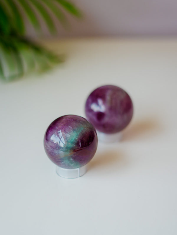 Esfera de Fluorita Sandía | Alegría y Equilibrio