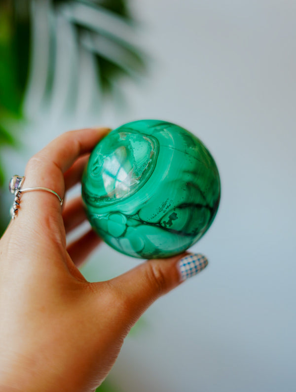 Esfera Grande de Malaquita | Transformación y Protección