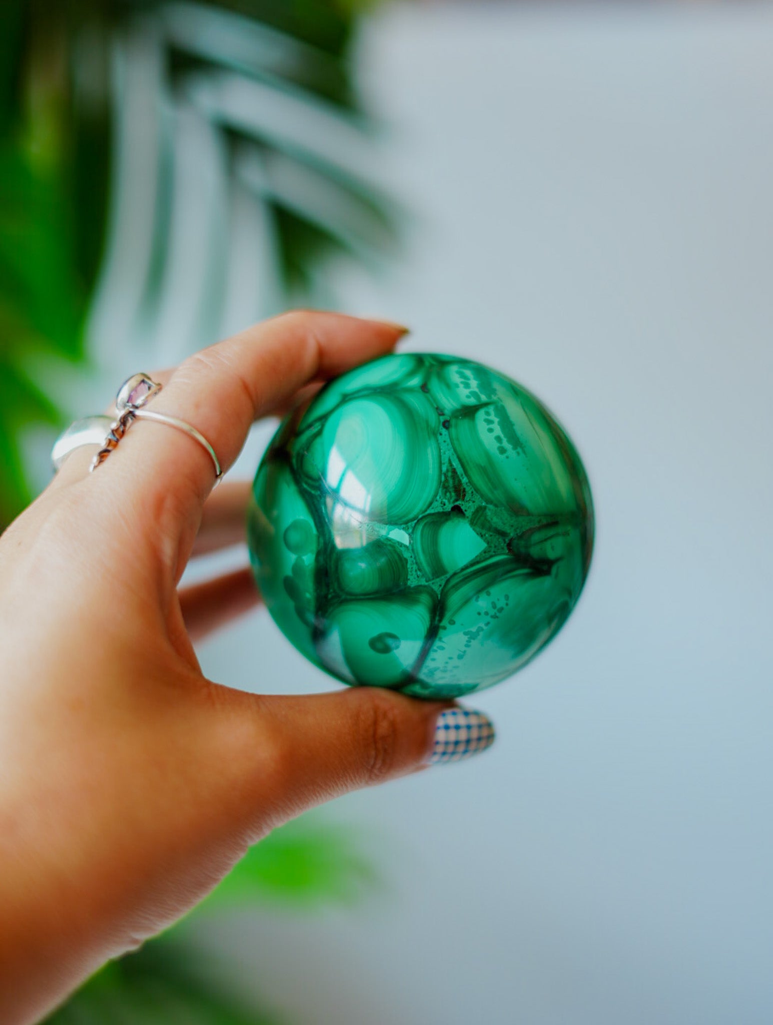 Esfera Grande de Malaquita | Transformación y Protección