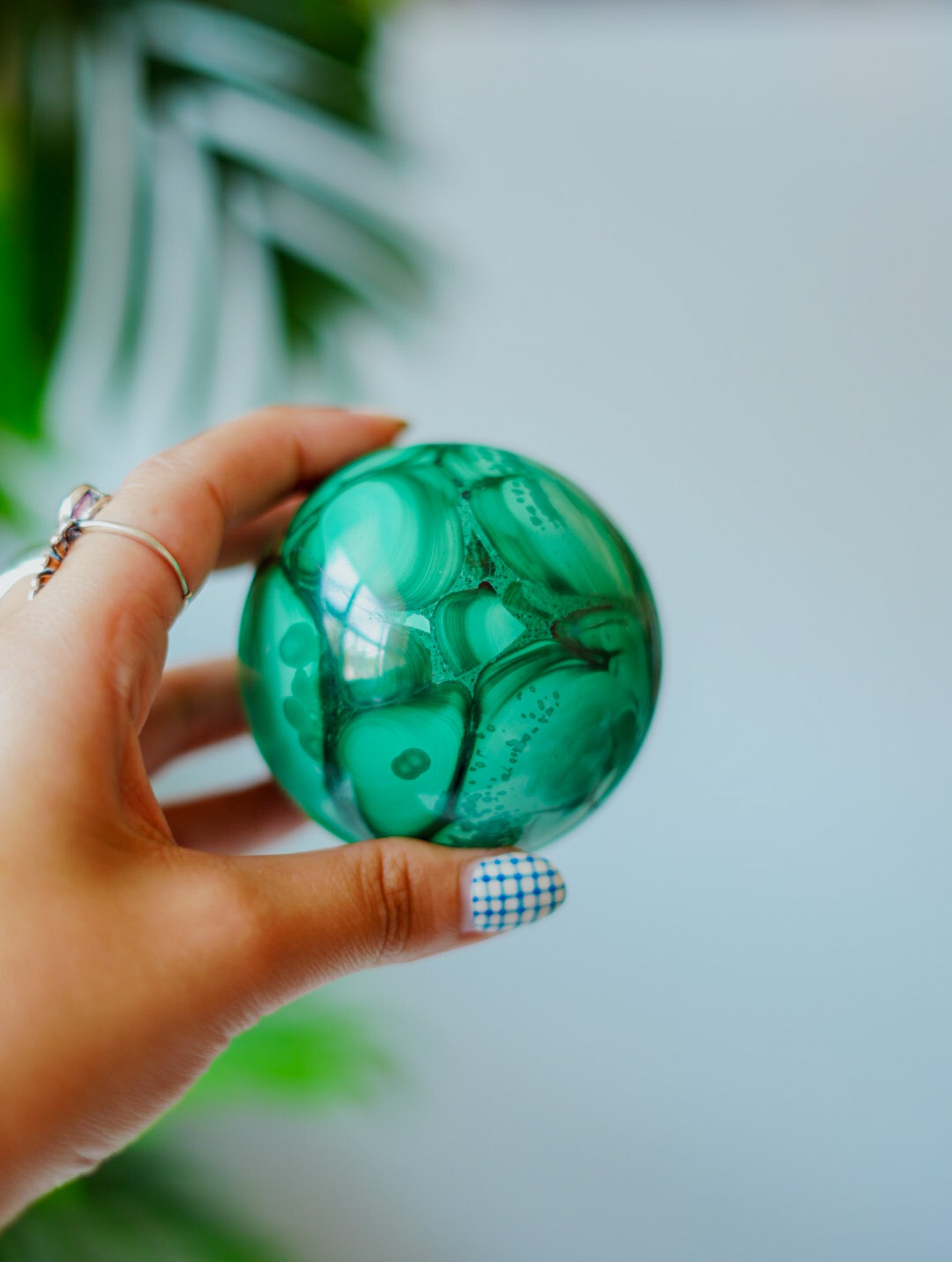 Esfera Grande de Malaquita | Transformación y Protección