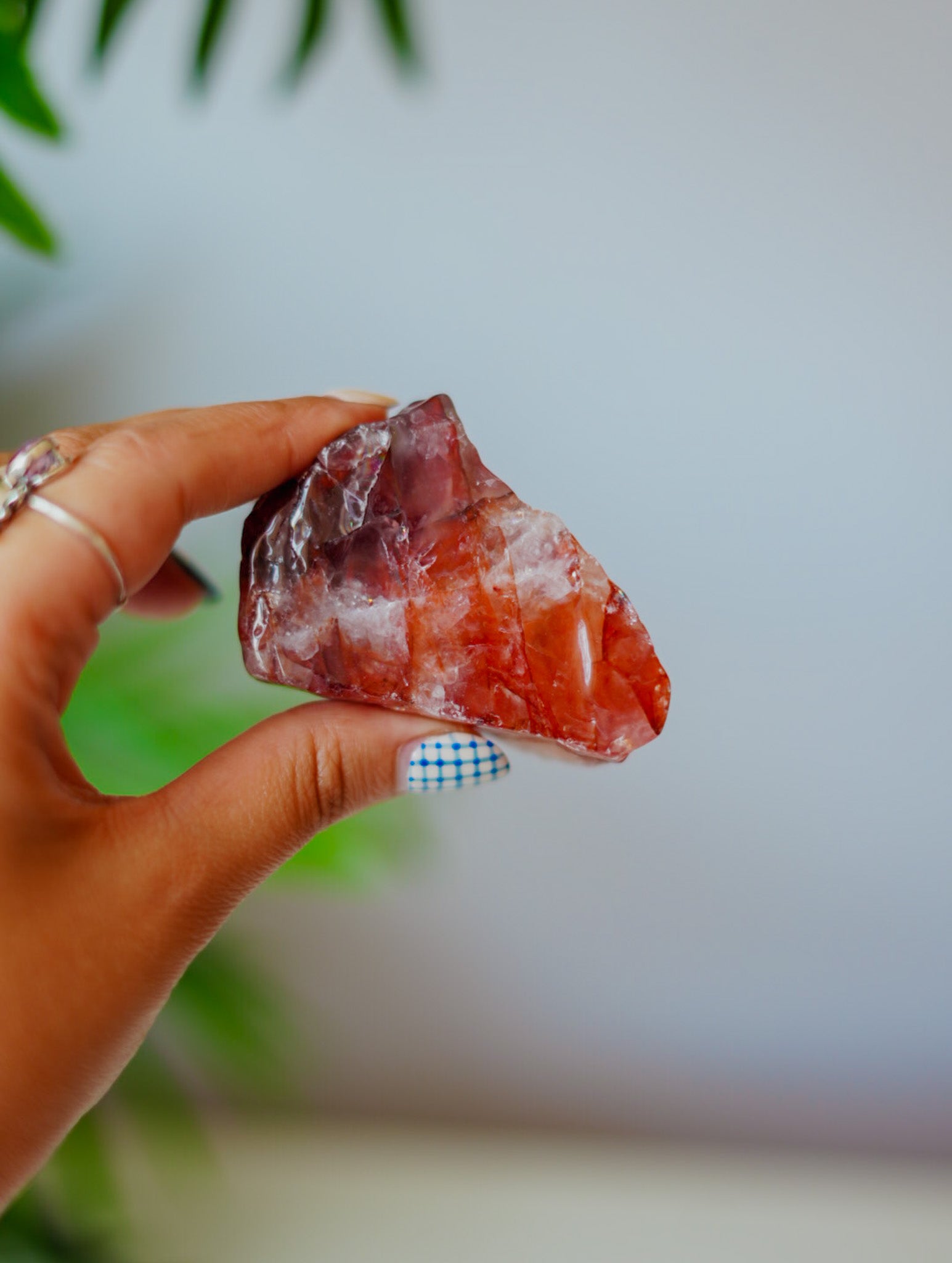 Cuarzo Fuego en Bruto | Mineral Natural sin Pulir