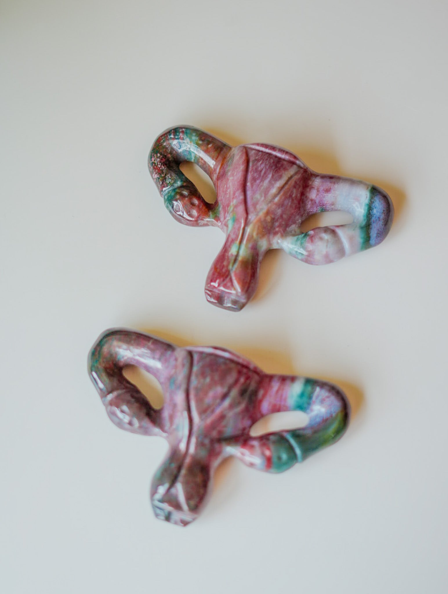 Jaspe Océano en Forma de Útero | Mineral Sagrado Femenino