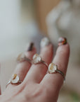 Anillo adaptable de cuarzo rutilado