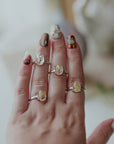 Anillo adaptable de cuarzo rutilado