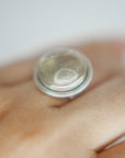 Anillo prasiolita y plata - Adaptable