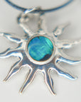 Collar luna/sol abalon