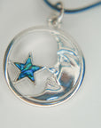 Collar luna/sol abalon