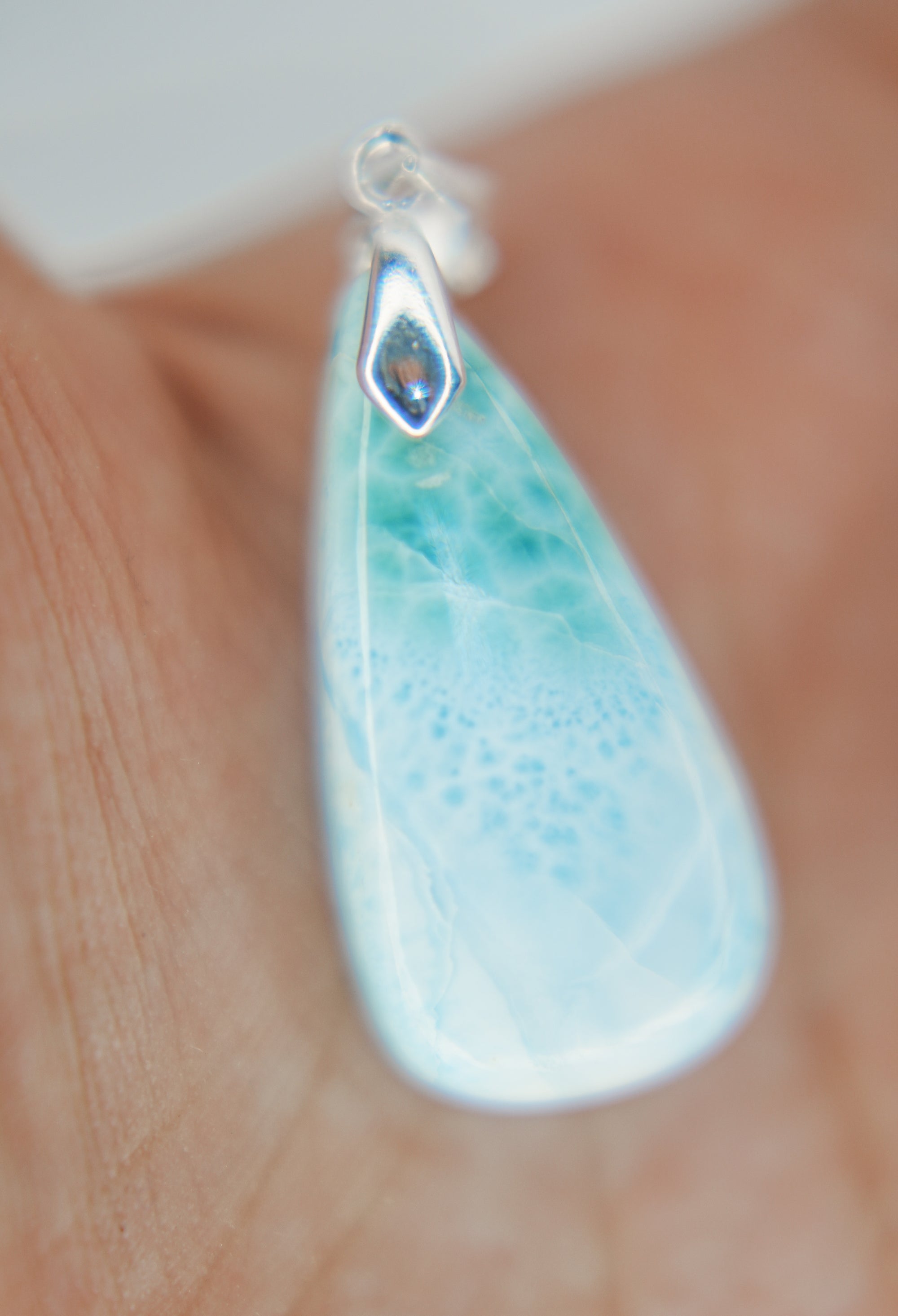 Collar larimar - calidad A