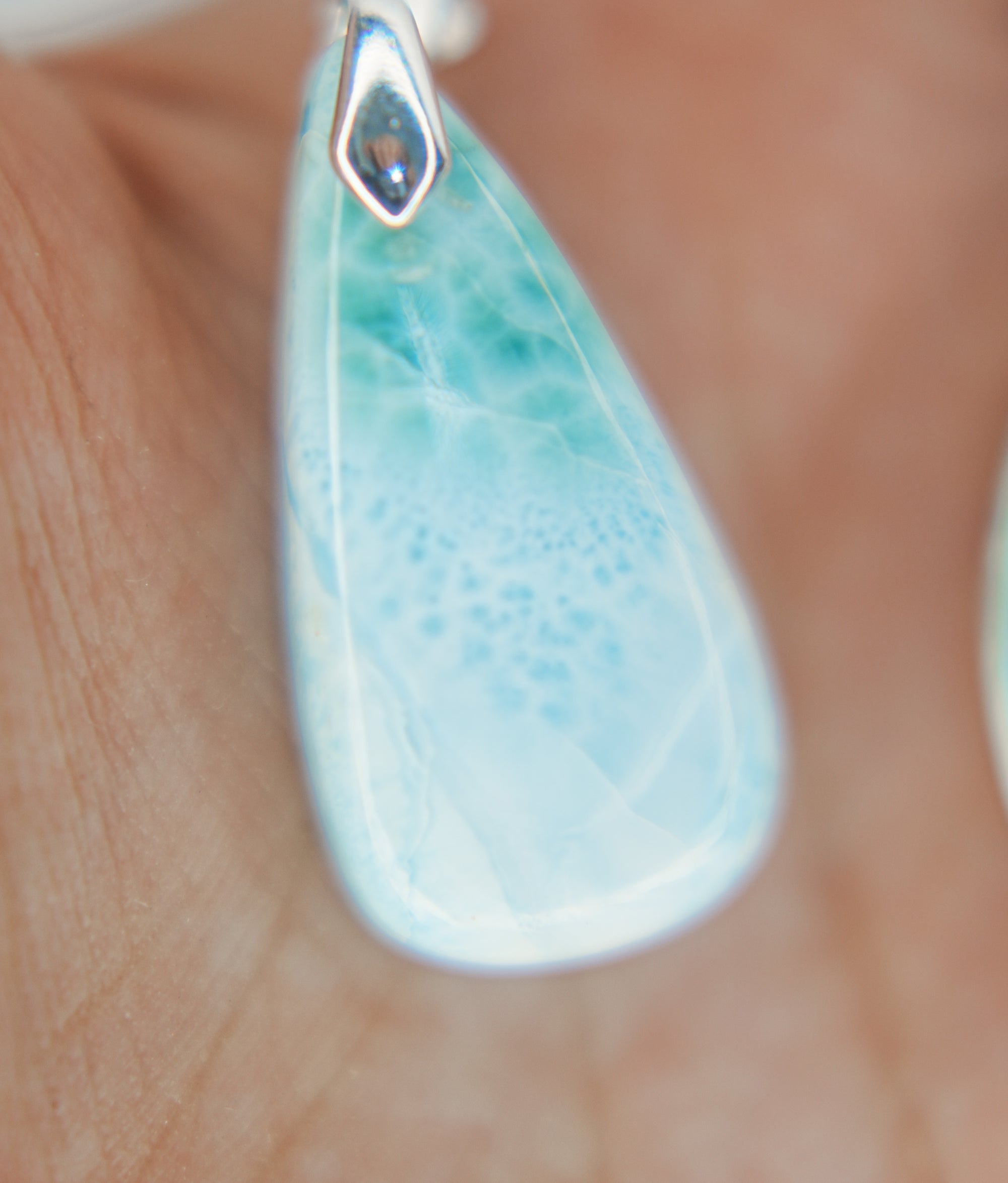 Collar larimar - calidad A