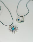 Collar luna/sol abalon