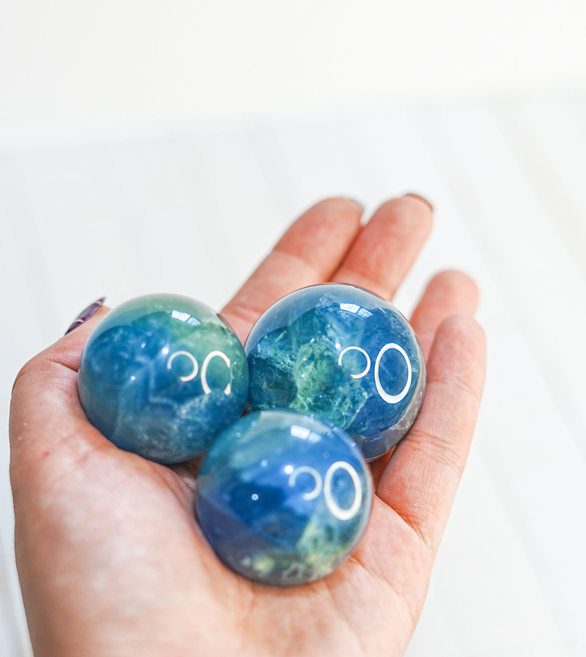Fluorita azul - esfera