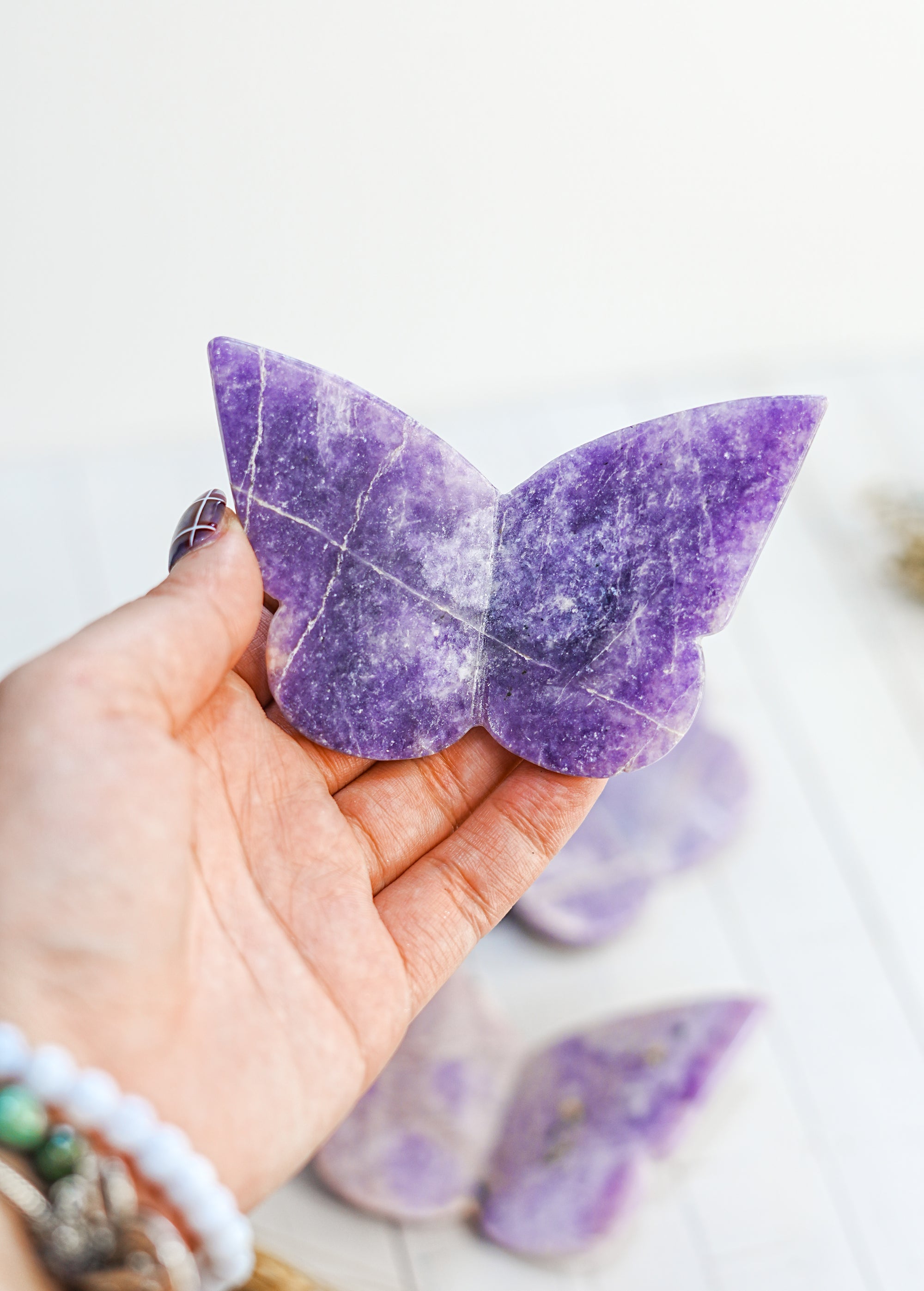 Mariposa de Lepidolita – Transformación y Calma
