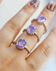Anillo de Amatista Lavanda – Suavidad, Equilibrio y Conexión
