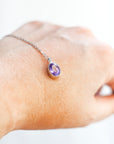 Collar de Amatista con Cadena de Plata – Calma, Intuición y Elegancia