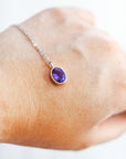 Collar de Amatista con Cadena de Plata – Calma, Intuición y Elegancia