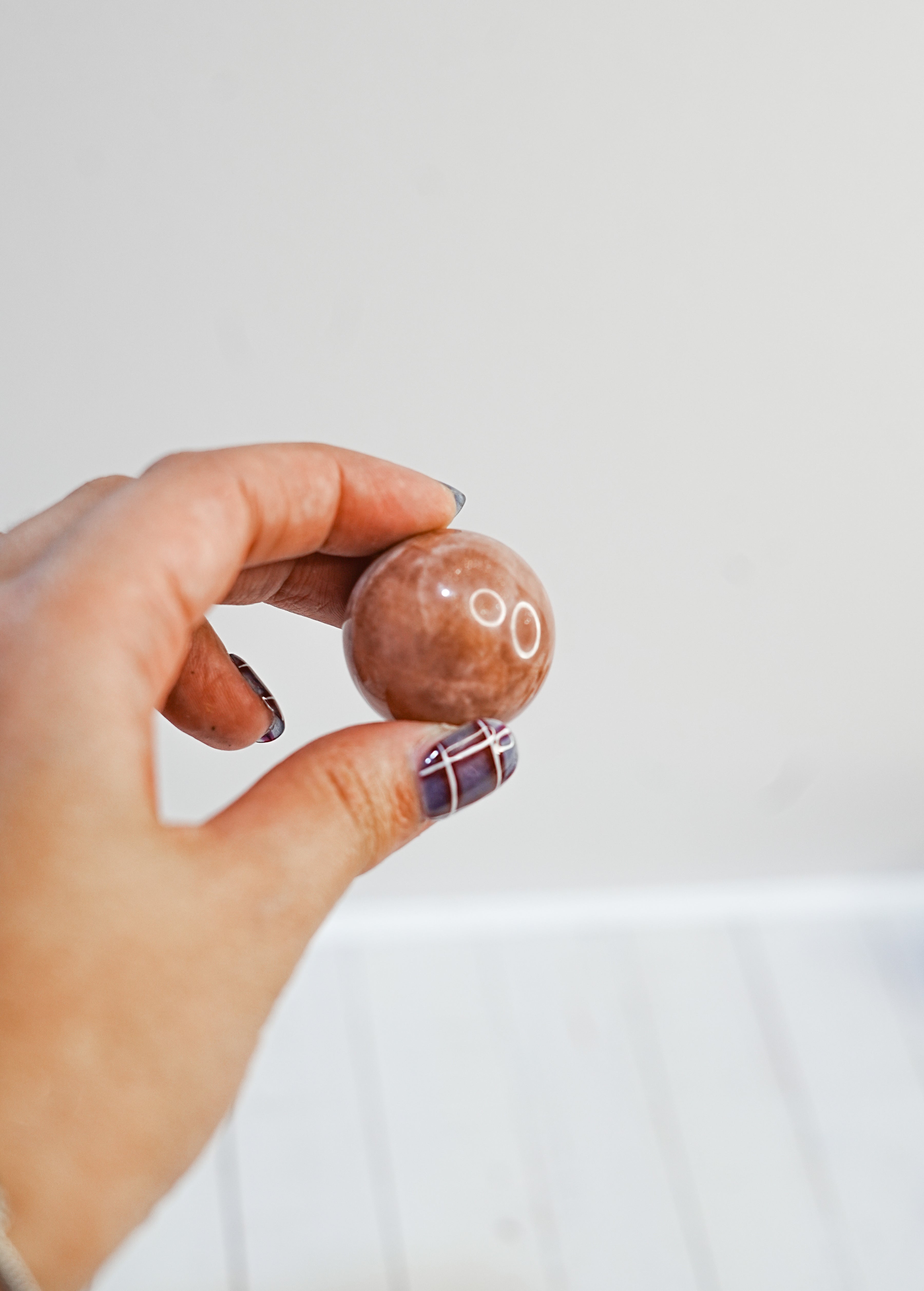 Esfera de Piedra Sol Melocotón – Alegría y Energía
