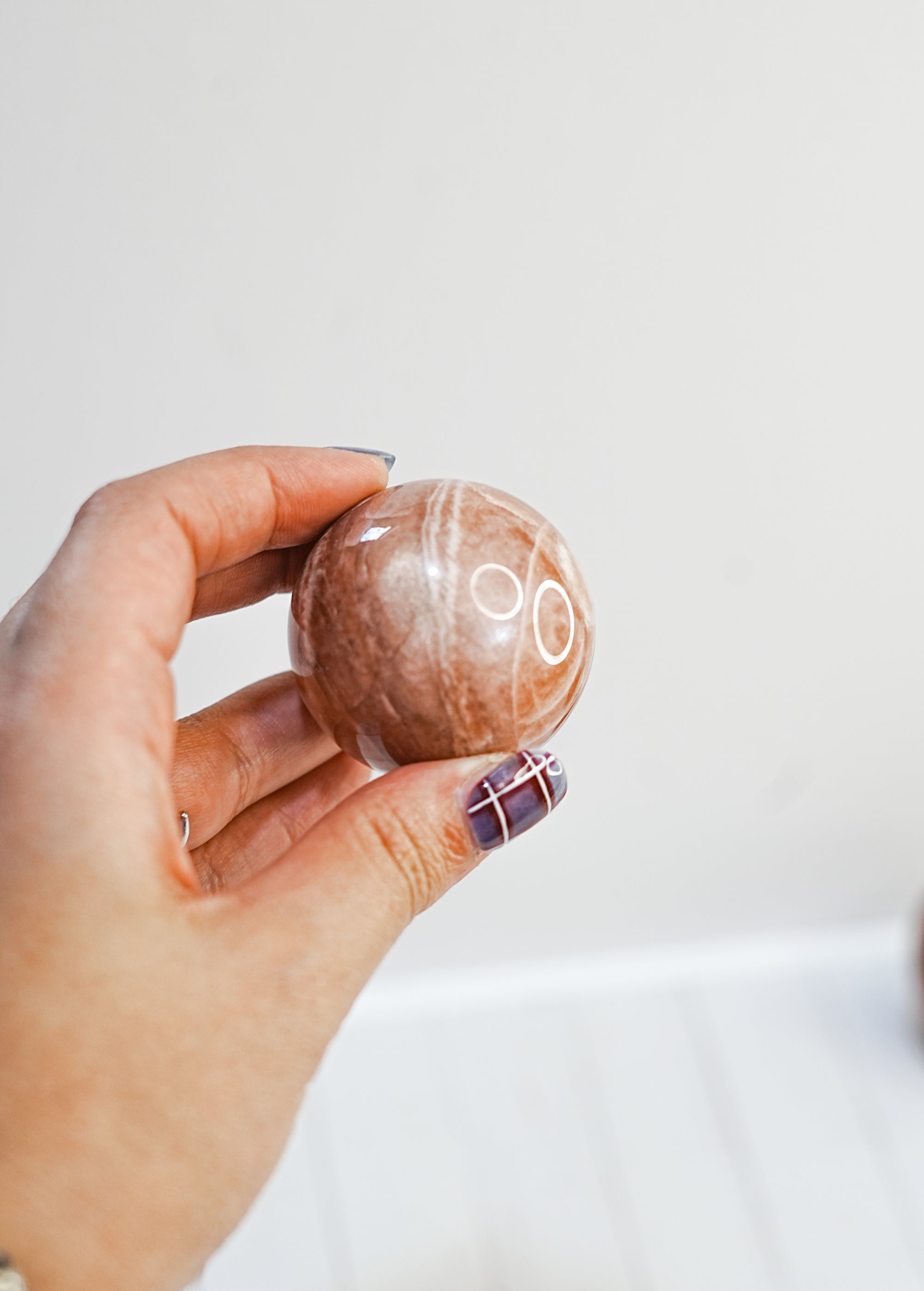 Esfera de Piedra Sol Melocotón – Alegría y Energía