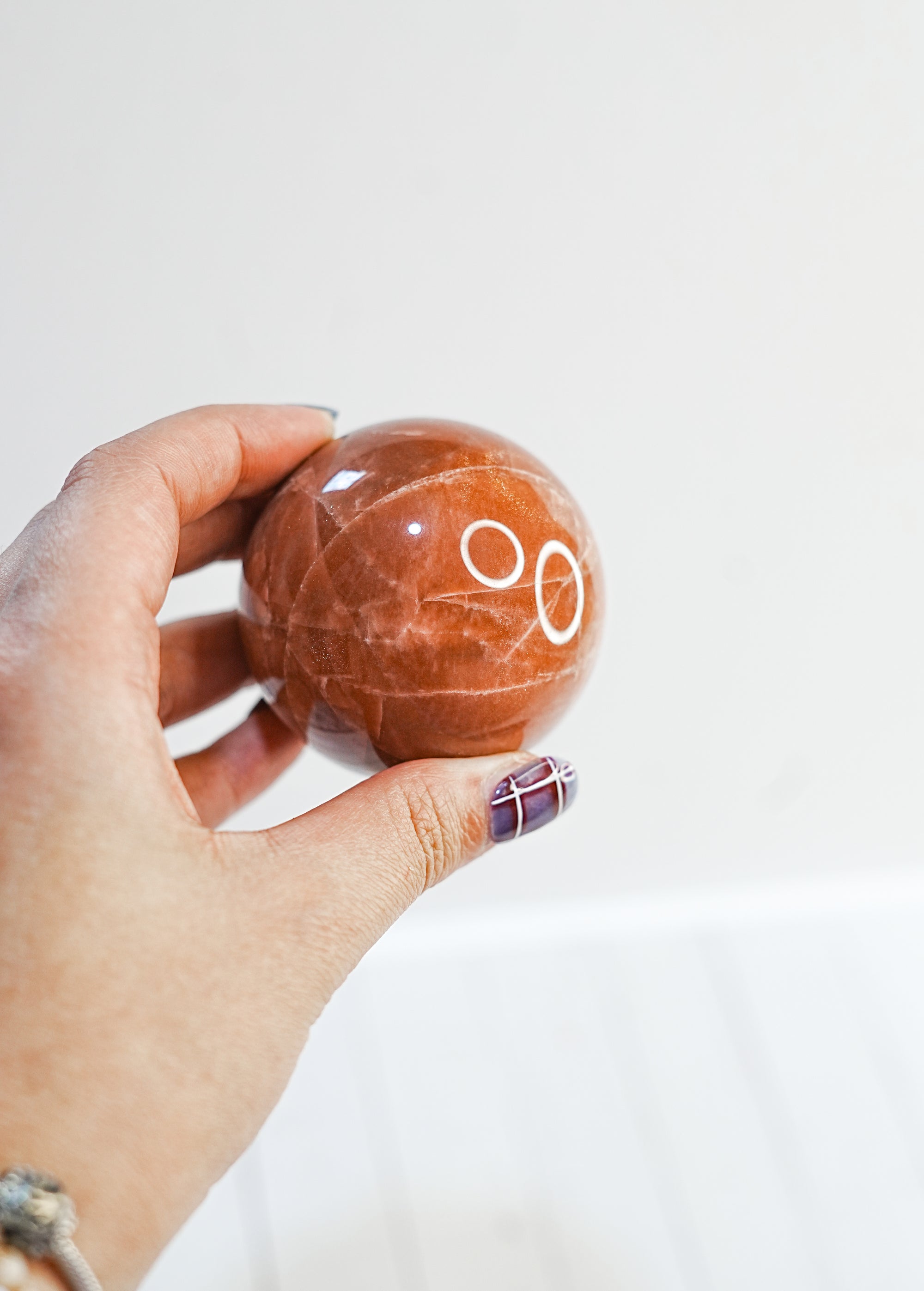Esfera de Piedra Sol Melocotón – Alegría y Energía