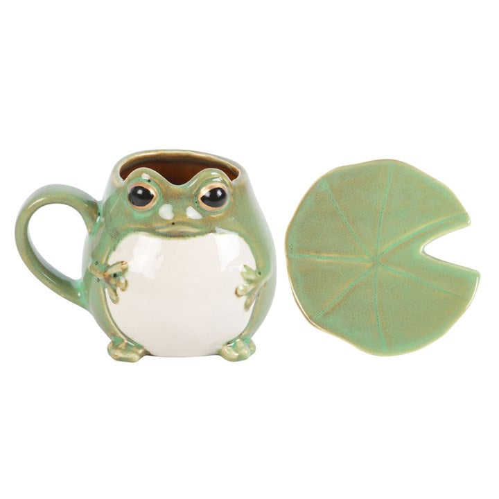 Taza rana con plato