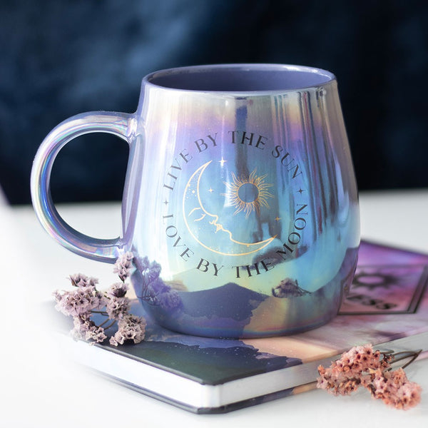 Taza iridiscente