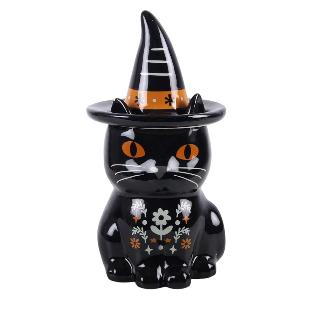 Quemador de aceite de cerámica «Gato negro» de Frightful Folk – imagen 2