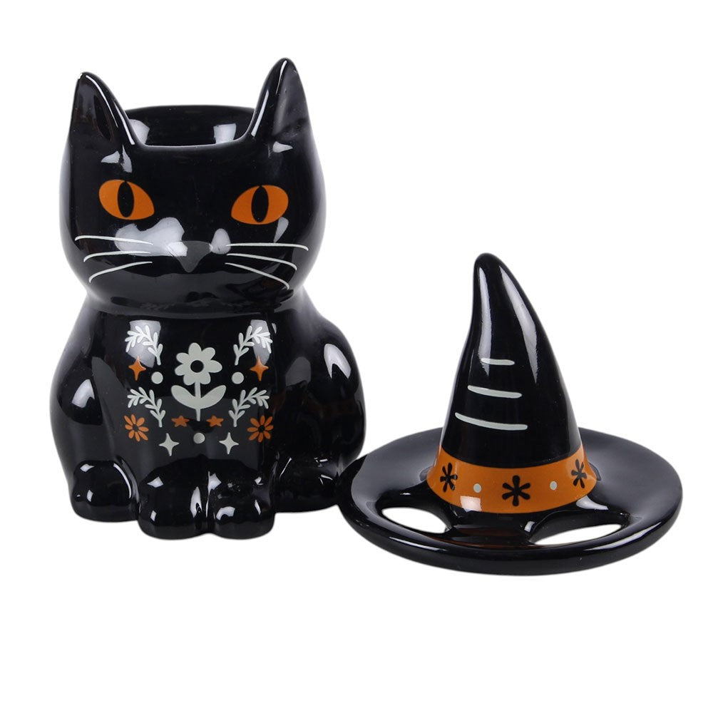 Quemador de aceite de cerámica «Gato negro» de Frightful Folk – imagen 3