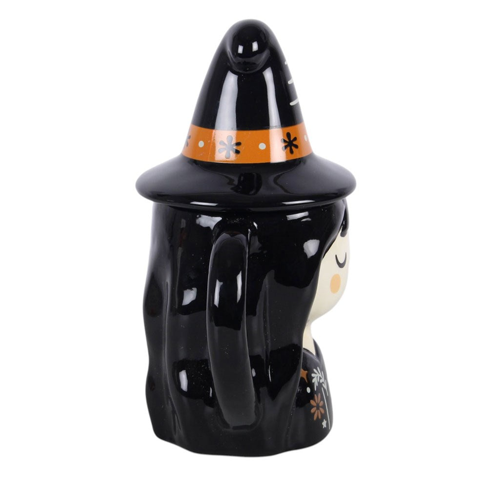 Taza de cerámica con tapa «Frightful Folk Witch» – imagen 4