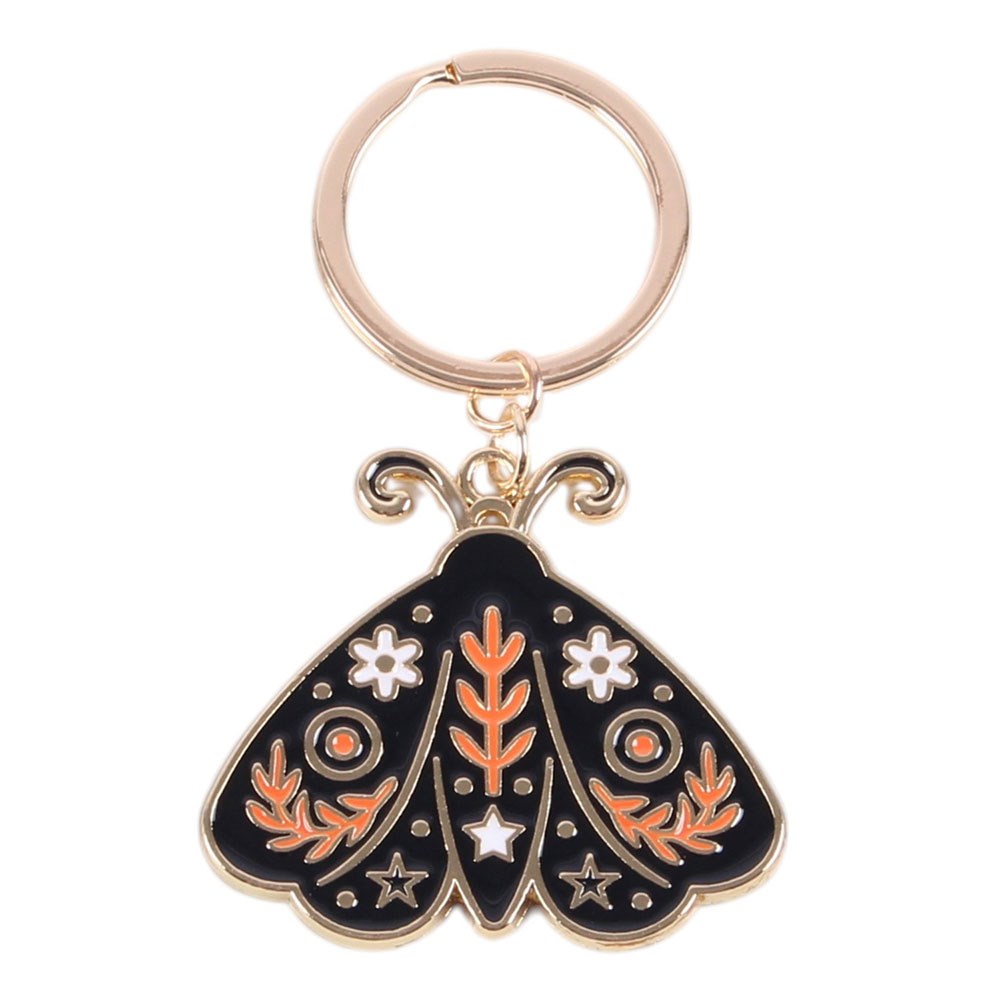 Llavero de aleación y esmalte «Folk Moth» – imagen 3