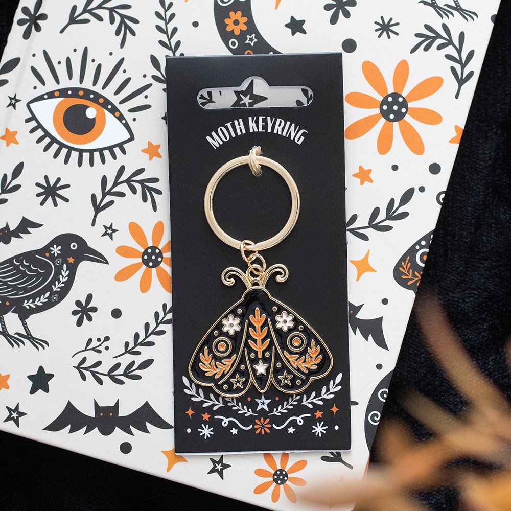 Llavero de aleación y esmalte «Folk Moth»
