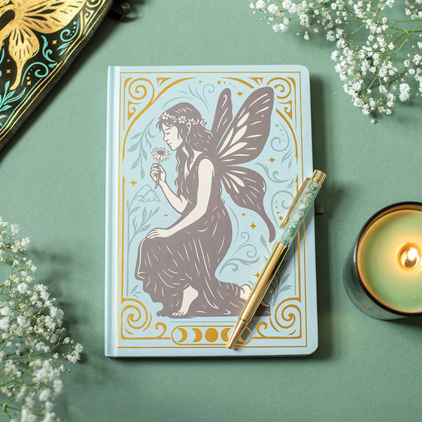 Cuaderno A5 de cuentos de hadas con bolígrafo de cristal