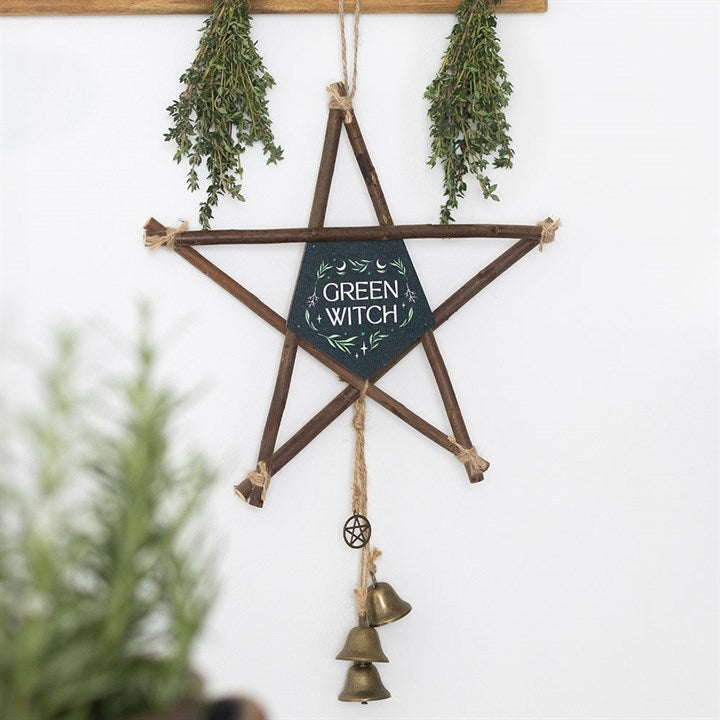 “Green Witch” Pentagrama colgante