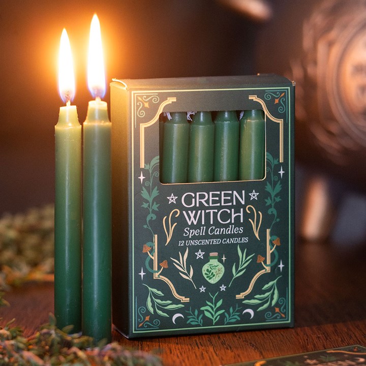 “Green Witch” Pack de 12 Velas
