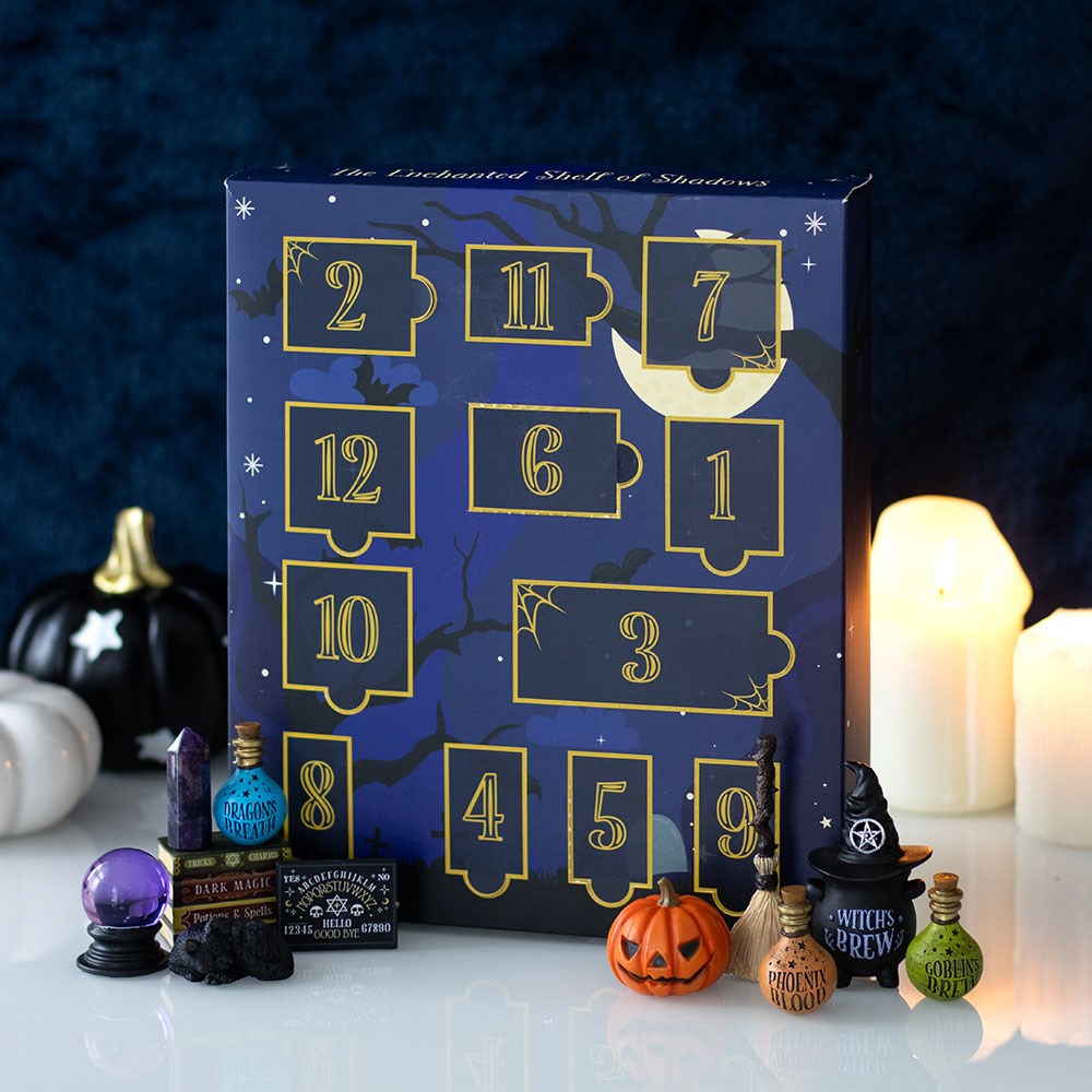 Calendario de Adviento de Halloween «Shelf of Shadows» de 12 días