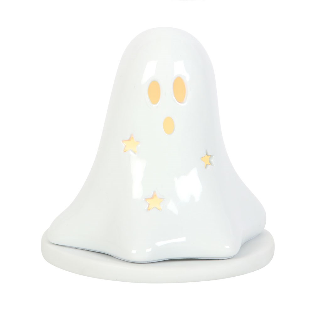 Portaconos de incienso y portavelas «Hey Boo Ghost» de cerámica – imagen 6