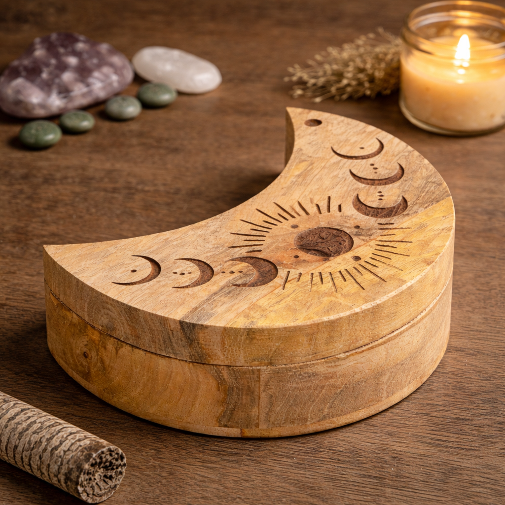 Caja Deslizante con forma de Luna
