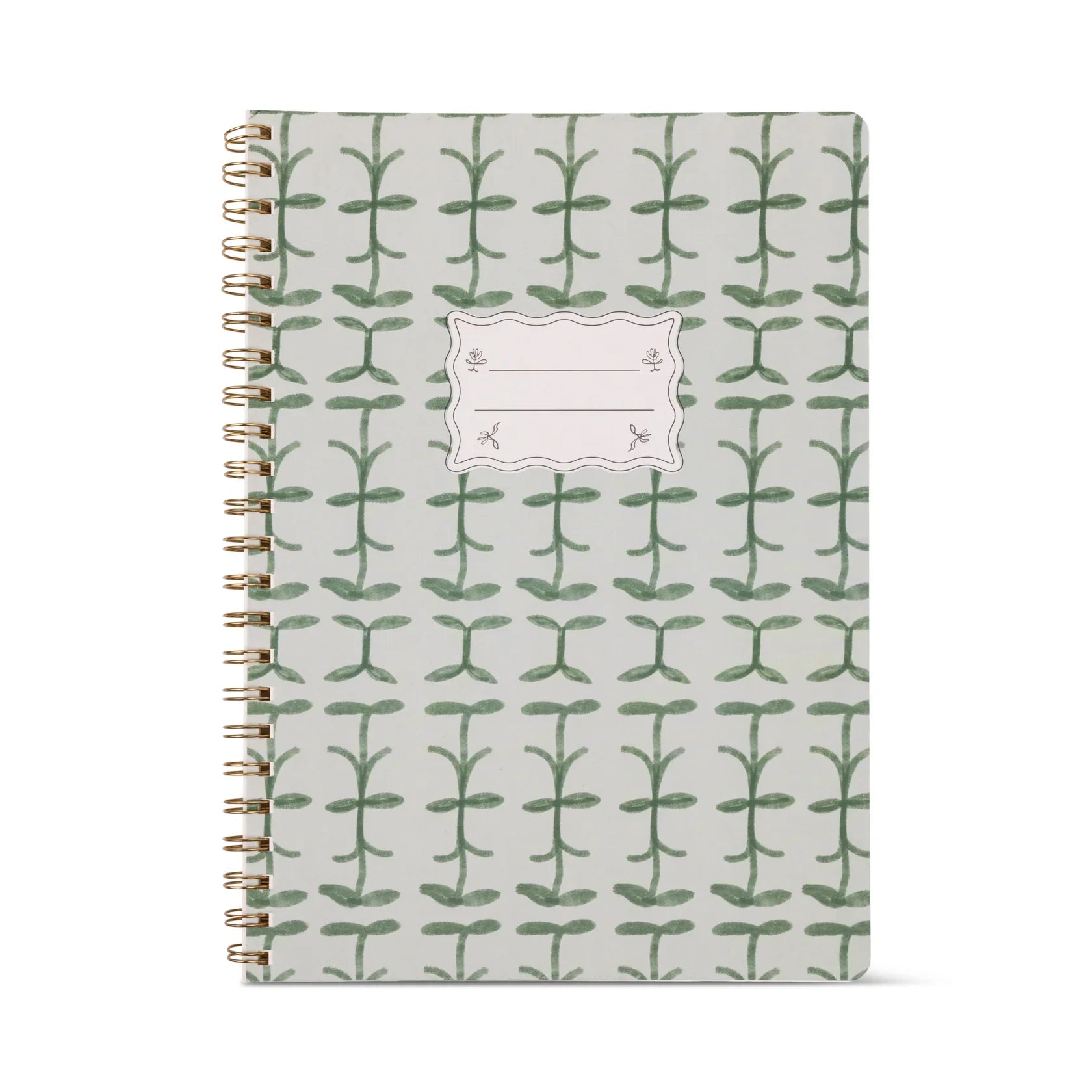 Cuaderno A4 con espiral – Tulip Green Vine