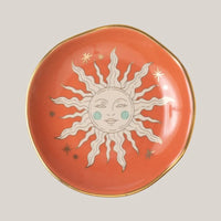 Plato de cerámica decorativo – sun