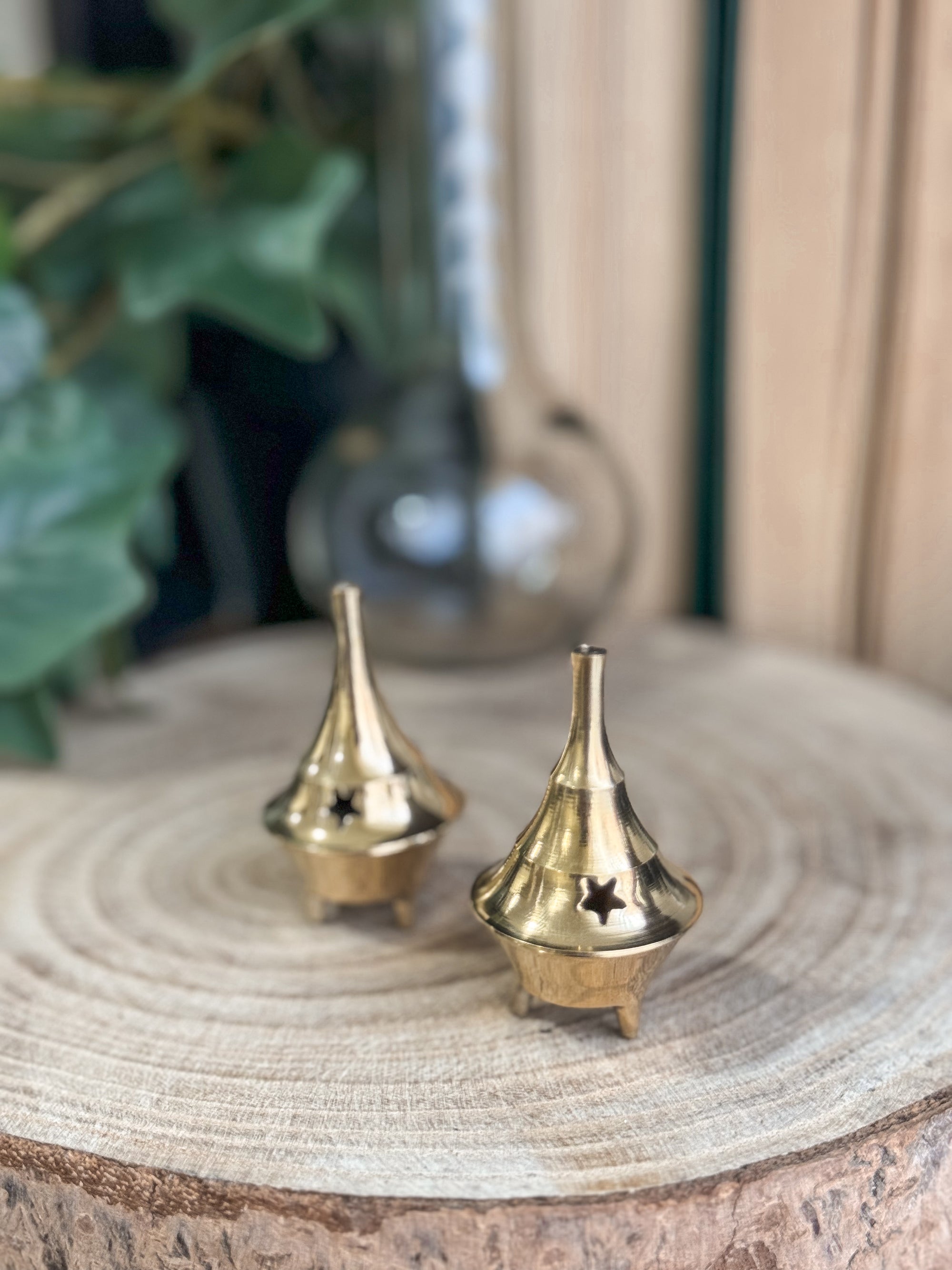 Quemador de bronce mini