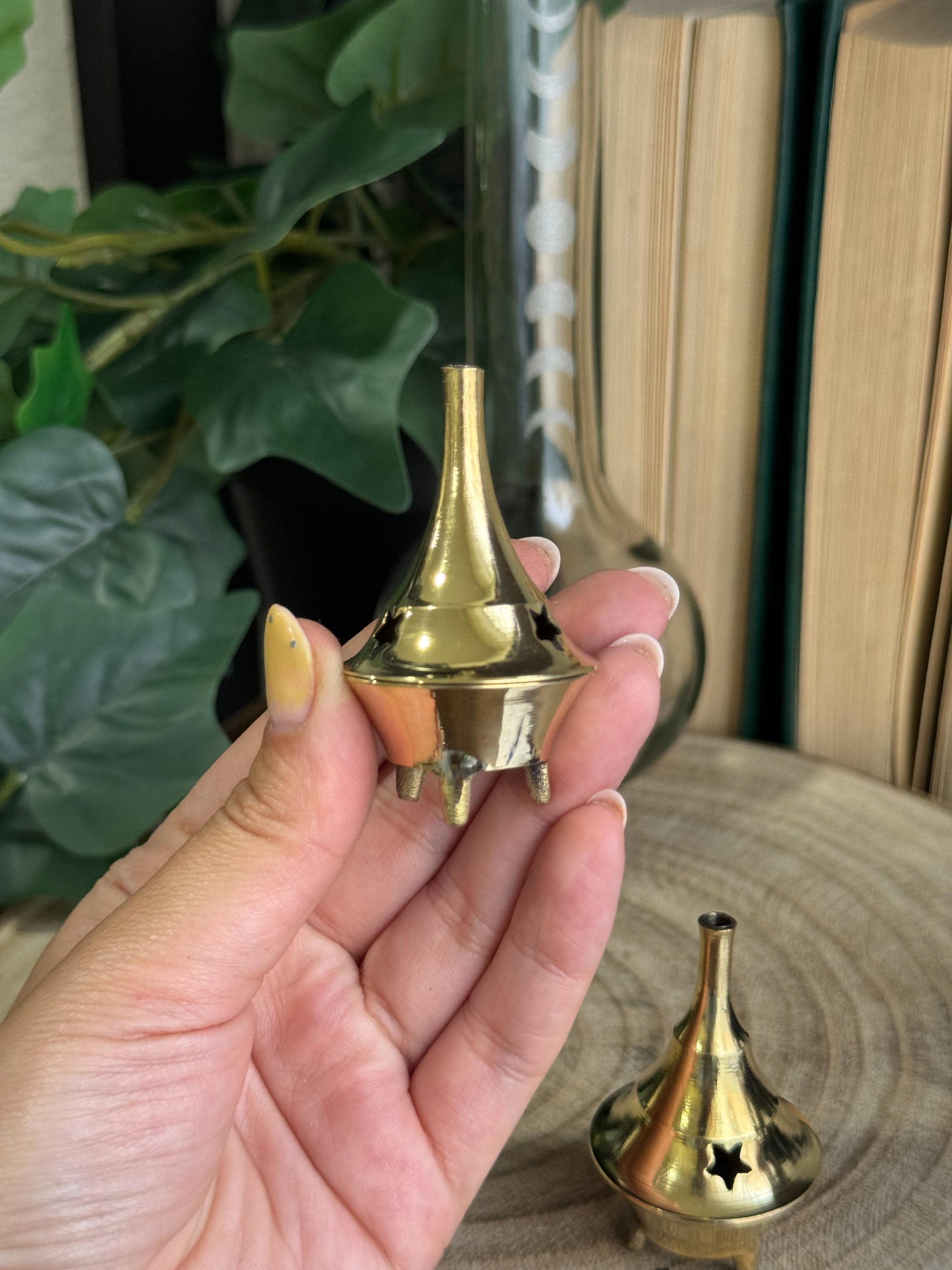Quemador de bronce mini