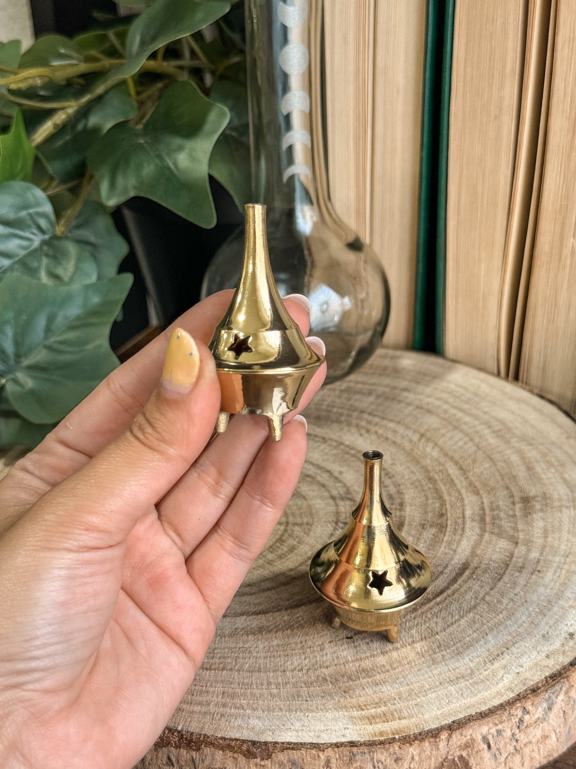 Quemador de bronce mini