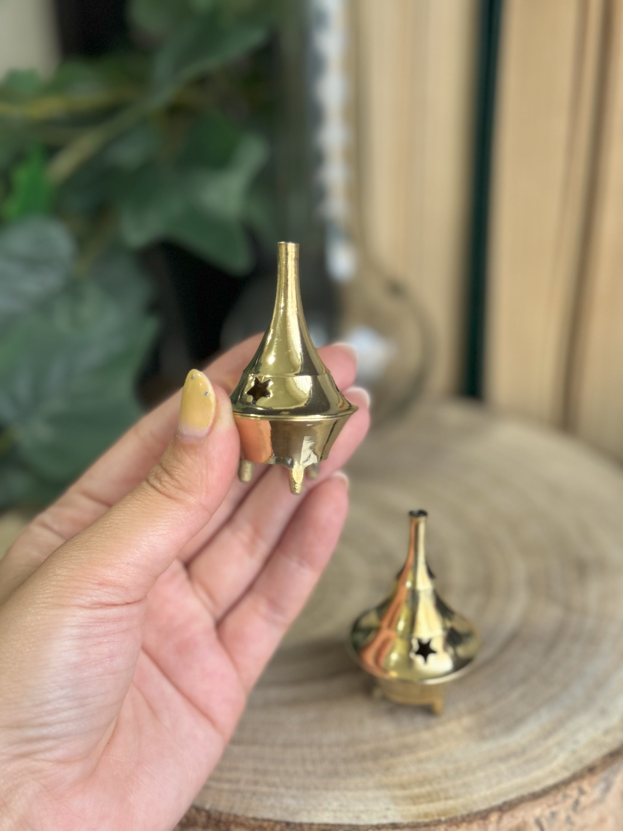 Quemador de bronce mini