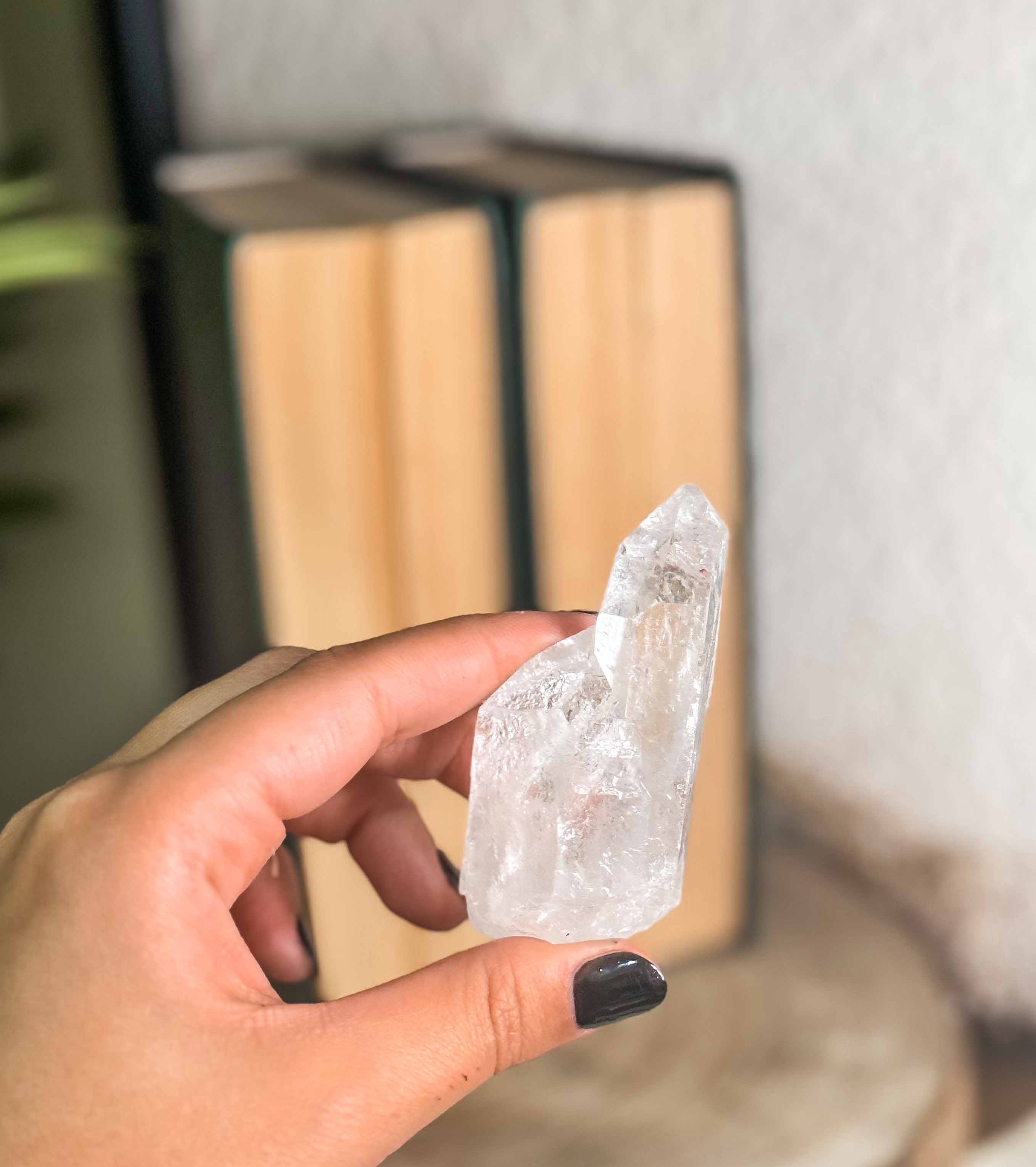 Cuarzo cristal - punta natural