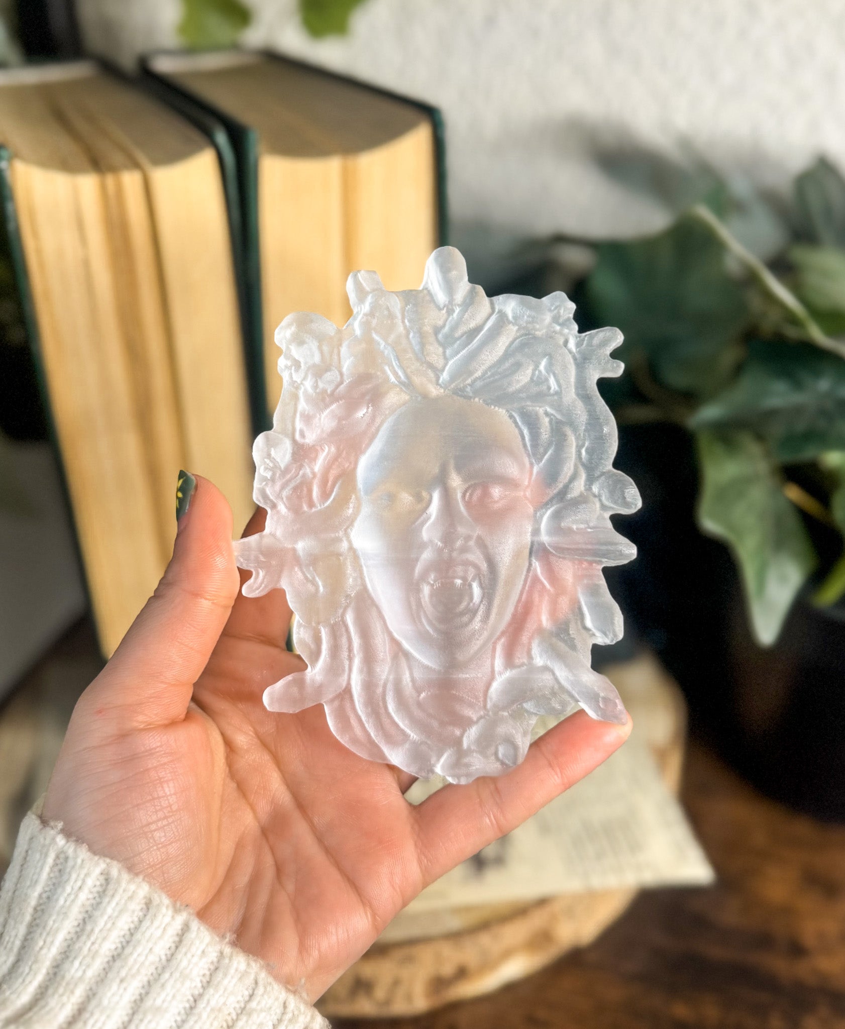 Selenita con forma de medusa