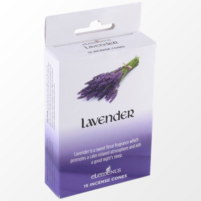 Lote de 12 conos de incienso de lavanda