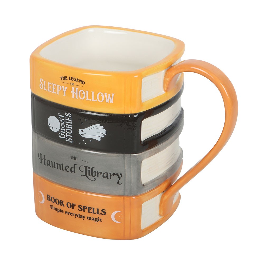 Taza de cerámica «La pila de libros de la biblioteca encantada» – imagen 2