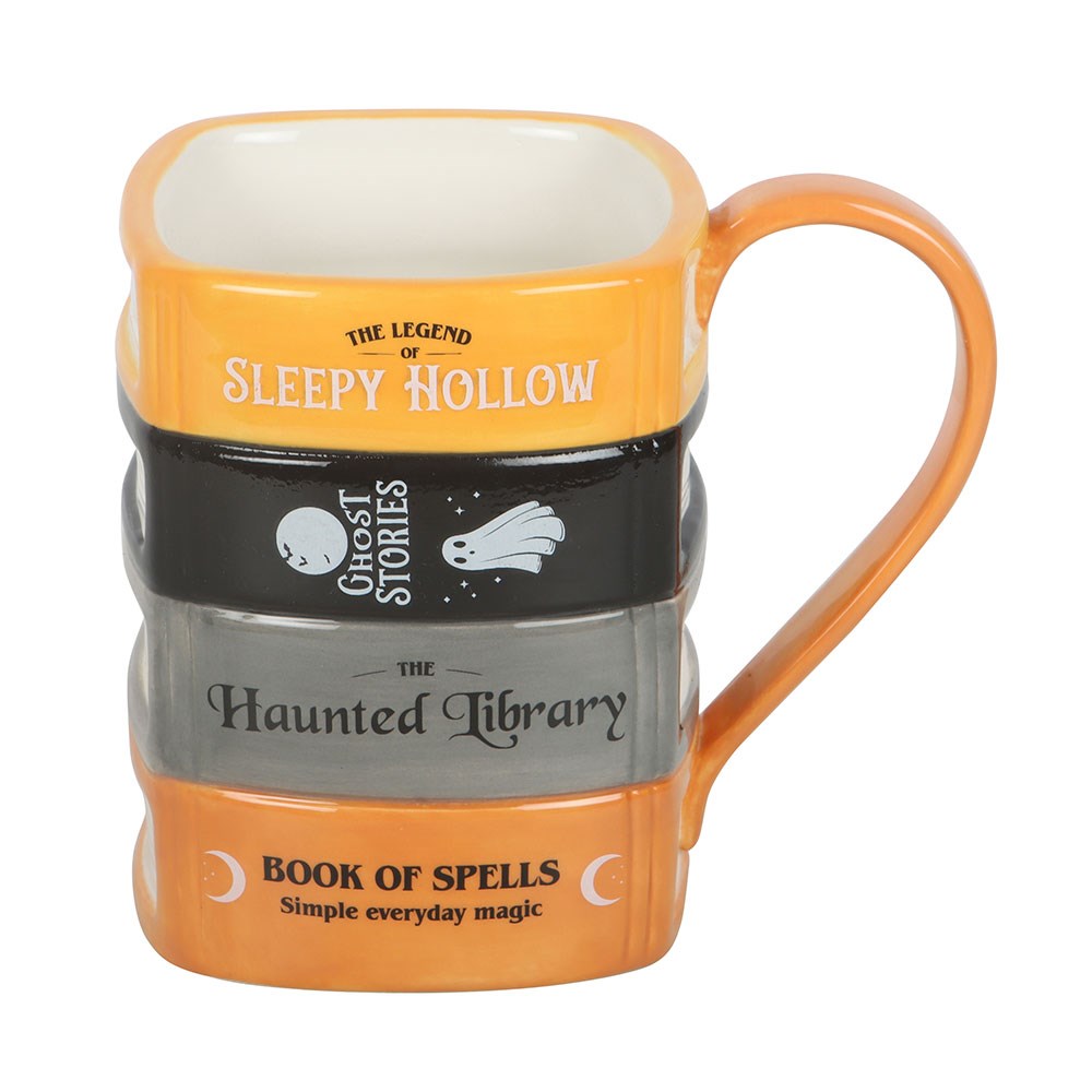 Taza de cerámica «La pila de libros de la biblioteca encantada» – imagen 3
